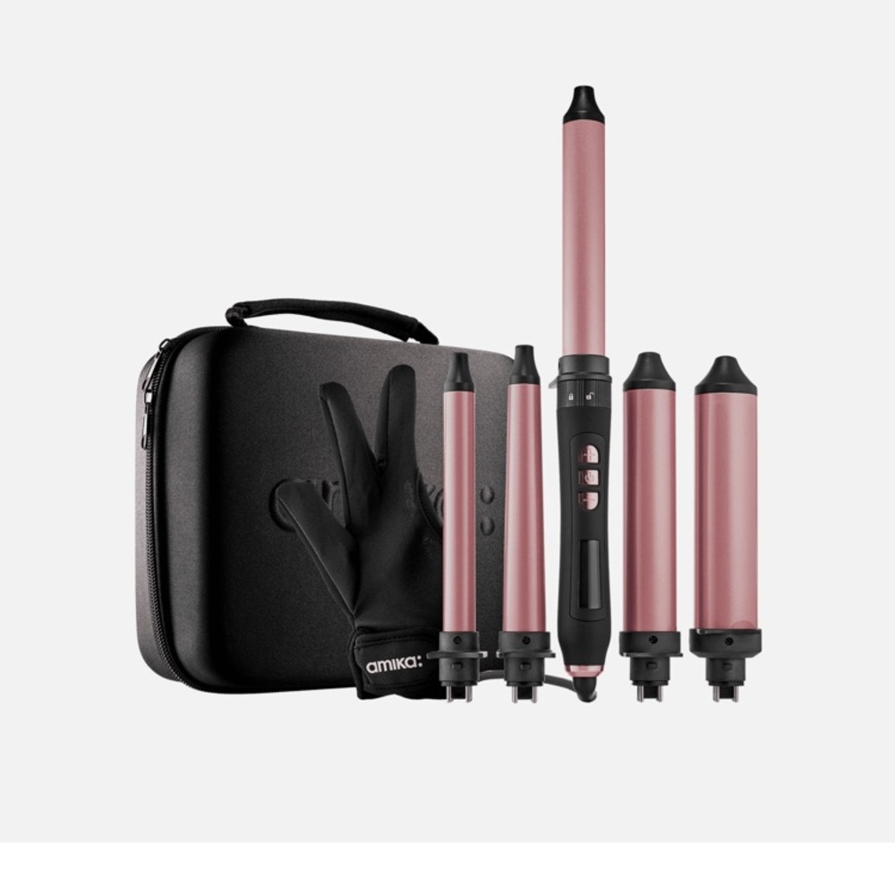 Amika jack of all curls hair wand curler set NEW